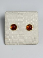 Gold 585 Ohrschmuck Mit Bernstein Stein Elegant