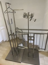 Kleiderständer Garderobenständer Kleiderstange mit Ablagen Metall 4-Etagen