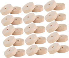 30 Stück Teiliges Holzräder Kleine Runde Holzspielzeugräder für DIY Bastelbedarf