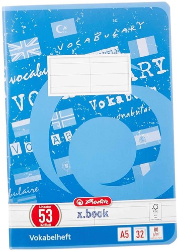 Herlitz vokabelheft fsc - 1x,