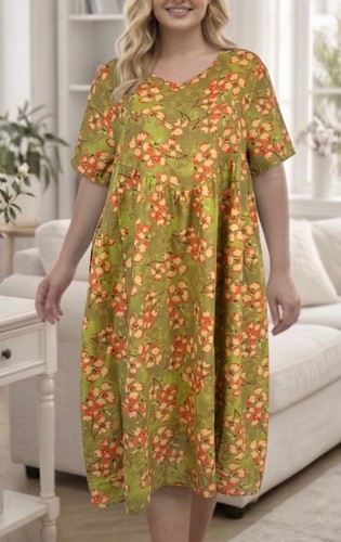42 leinen kleid - 42,