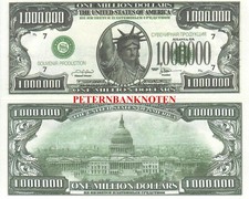 1  Million $ DOLLARS 2001 UNC