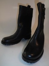 Neu Strenesse Schuhe Stiefel Stiefelette Boots 38 passt Grösse 37 Leder Schwarz