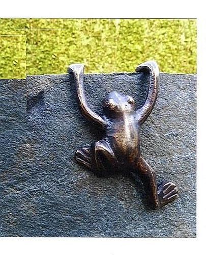 Frosch bronzefigur tierfigur - frosch,