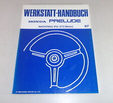 Werkstatthandbuch Honda Prelude 1987  für ET2 Motor Stand 09/1986