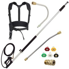 Teleskoplanze 1,6- 5,4m + Gurt Düse Lanze für Kärcher Kränzle Hochdruckreiniger