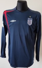 England 2005 - 2006 Torwart Fußball Umbro Langarm Trikot Gr. Large