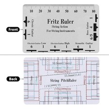 Gitarrensaite Aktion Messlineal 12. Bund Top Saite Doppelseitig Messgerät