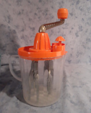 Original Rührfix  Modell B Handrührgerät  Orange  Retro Kunststoff Vintage!