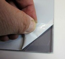 PC UV Platte 5mm Zuschnitt 1055mm x 351mm MAKROLON® UV 2760 Grau Kunststoffglas