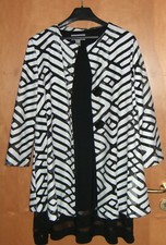 Josef Ribhoff Jacke Gr. 40 schwarz weiß A-Linie festlich Tunika