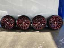 VW UP Kompletträder 17” Polygon Black Fontana Red + Goodyear Sommer