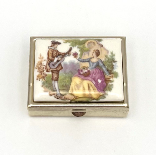 Vintage pillendose antik - vintage,