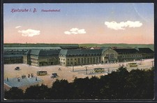 Karlsruhe der hauptbahnhof - der,