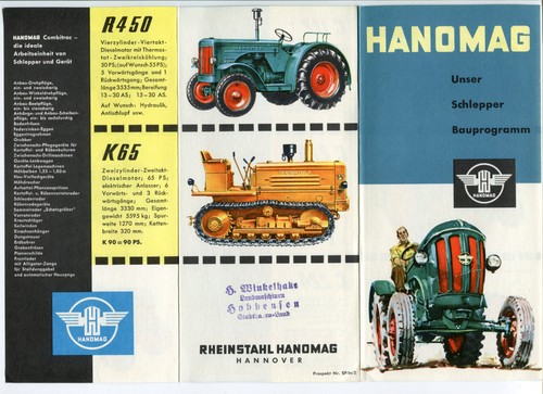 Hanomag prospekt schlepper - prospekt,