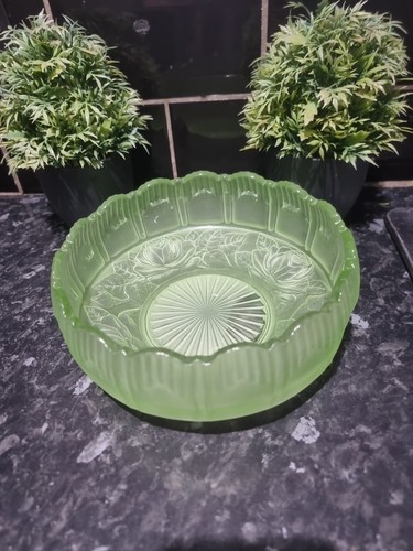 Art deco glas obstschale - art,