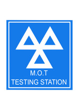 TÜV PRÜFSTATION SCHILD VINYL