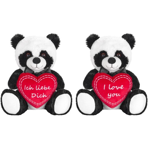 Panda bär mit herz ich - panda,