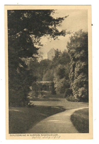 Badenweiler schloßruine - ak, badenweiler,