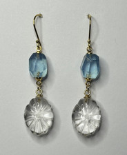 Schöne Ohrringe Aquamarin