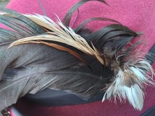 MAYSER Damen Hut Trachtenhut * Mit echten Federn * weinrot Wollfilz 54/55 cm