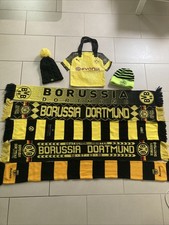 Borussia Dortmund BVB Fanpaket Schals Mützen Tasche 