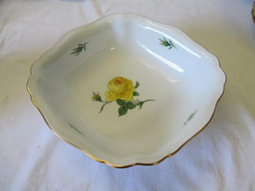 Meissen gelbe rose - meissen, schale