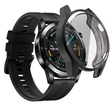 Smartwatch Hülle, Huawei GT 2 46mm, Displayschutzfolie, TPU, Schutzcover