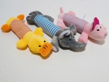 Hundespielzeug Welpenspielzeug - Plüsch Ente Elefant Schwein - 22cm - Squeaker