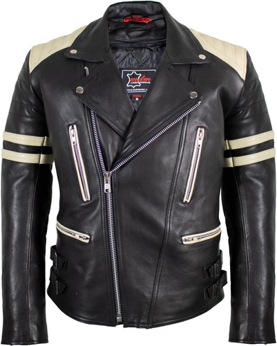 Motorrad lederjacke retro - motorrad,