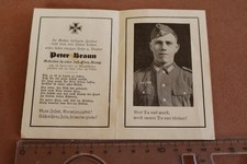 altes Sterbebildchen eines Pioniers - gefallen 1942 im Osten