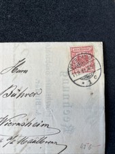 DR Brief EF Adler - Pforzheim 11.02.1891 n. Wiernsheim - A238