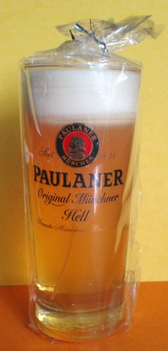 Paulaner bierglas kerze - paulaner, bierglas-