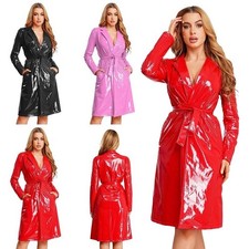 Damen wetlook mantel lack - wetlook,