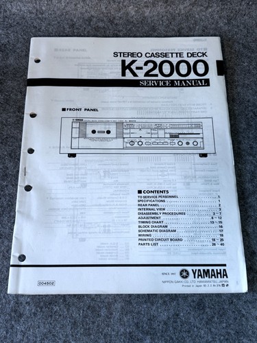 Yamaha 2000 tapedeck - yamaha,