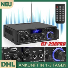 HiFi Stereo Verstärker BT-298Pro Bluetooth 5.0 Audio Leistungsverstärker Top