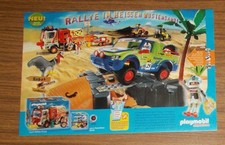 Seltene Werbung PLAYMOBIL Rallye-Truck Speedster-Quad Rallye im Wüstensand 2004