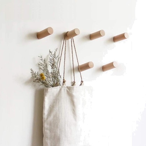 Wandhaken holz rund - wandhaken,