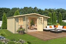 34 mm Gartenhaus 500x400 cm Holz Gerätehaus Blockhaus Schuppen Holzhaus Hütte