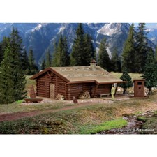 Vollmer N 47743 - Jagdhütte mit Brunnen und Häuschen mit Herz   Bausatz Neuware