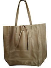 Echtleder Shopper  Schultertasche Handtasche -tolle Farben