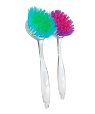 SPÜLBÜRSTE 24,5 cm ACRYL COLOR HIT Geschirrbürste Abwaschbürste Flaschenbürste