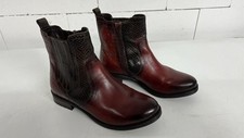 Bugatti Damen Stiefelette, rot/schwarz , Leder, Gr. 37