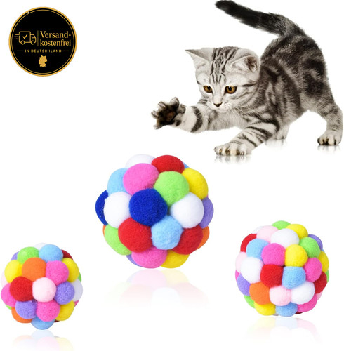 Katzenspielzeug bälle set mit - katzenspielzeug,