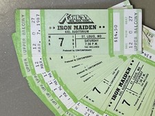 1x IRON MAIDEN UNUSED 1987