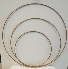 Deko Ringe 3er Set 30cm 40cm 50cm gold oder schwarz Deko Hochzeit Weihnachten