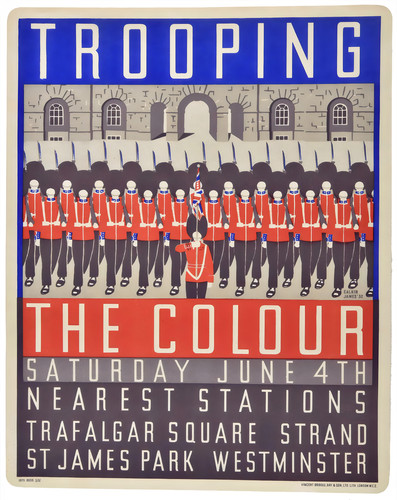 Trooping the colour british - colour,