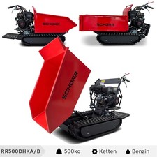 SCHORR Minidumper Benzin Dumper Ketten Schubkarre Mulde Kiste 9,2 PS 270 ccm