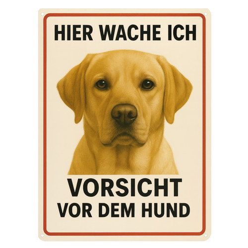 Labrador warnschild hunde - warnschild,