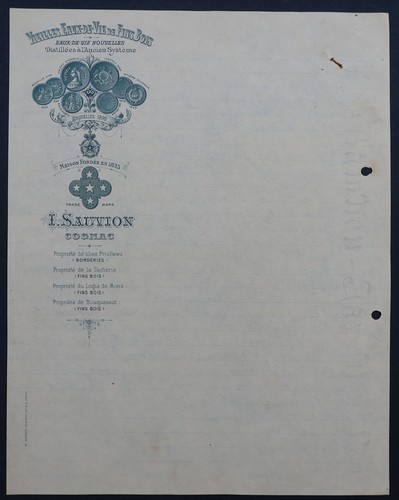 Rechnung 1900 cognac - cognac, vieille
